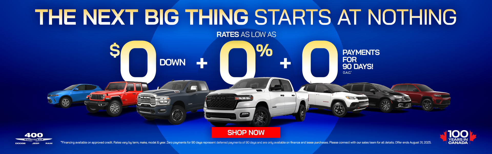 0% Financing, $0 Down & 0 Payments for 90 Days O.A.C.*